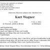 Wagner Kurt 1930-2014 Todesanzeige